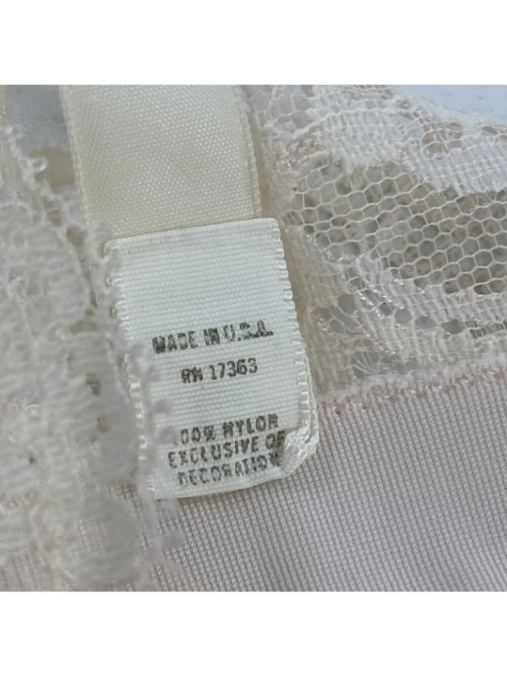 Vtg 1960s Komar dress slip lace bodice slip dress full slip Pale Pink 36 short - Picture 6 of 7